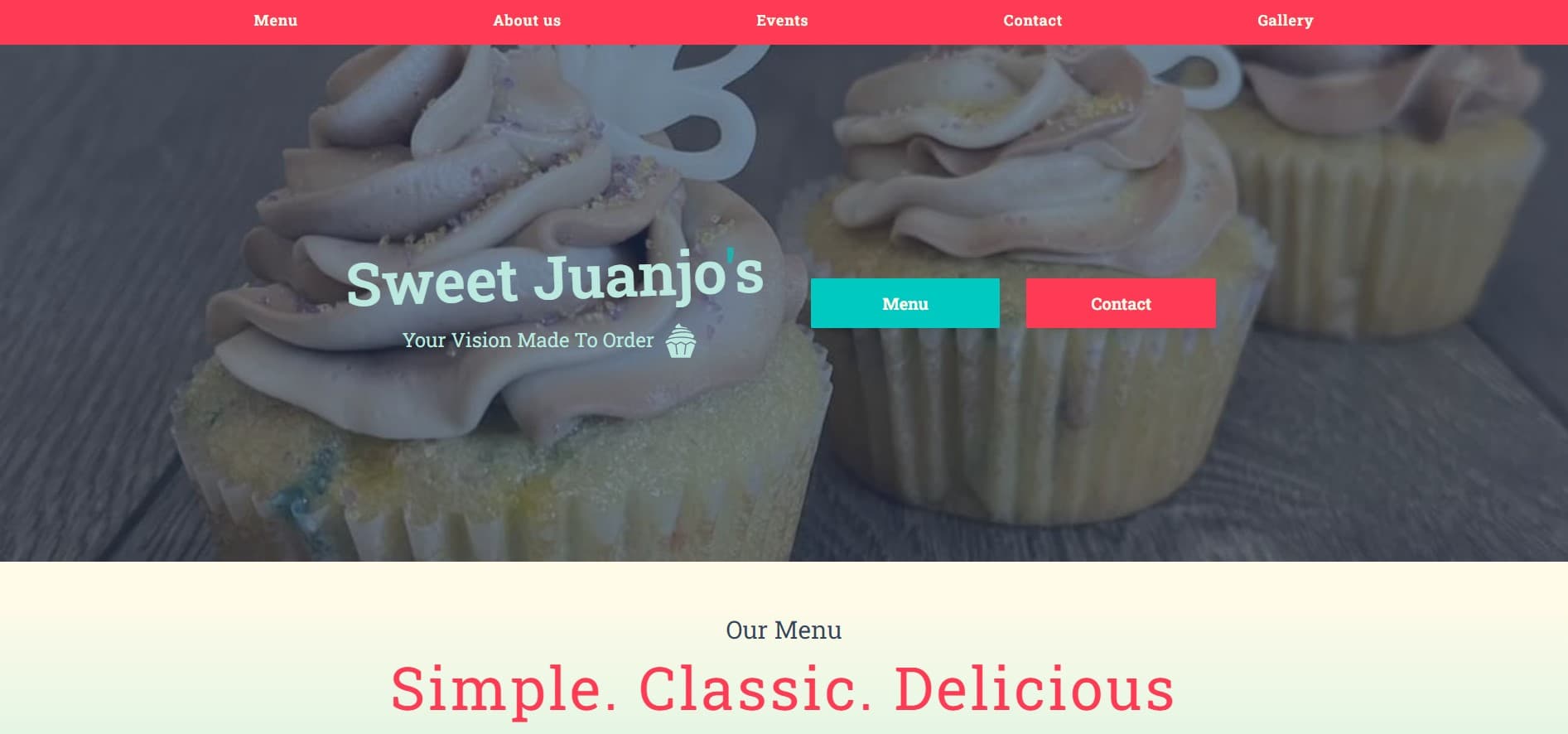 image of the Sweet JuanJos website